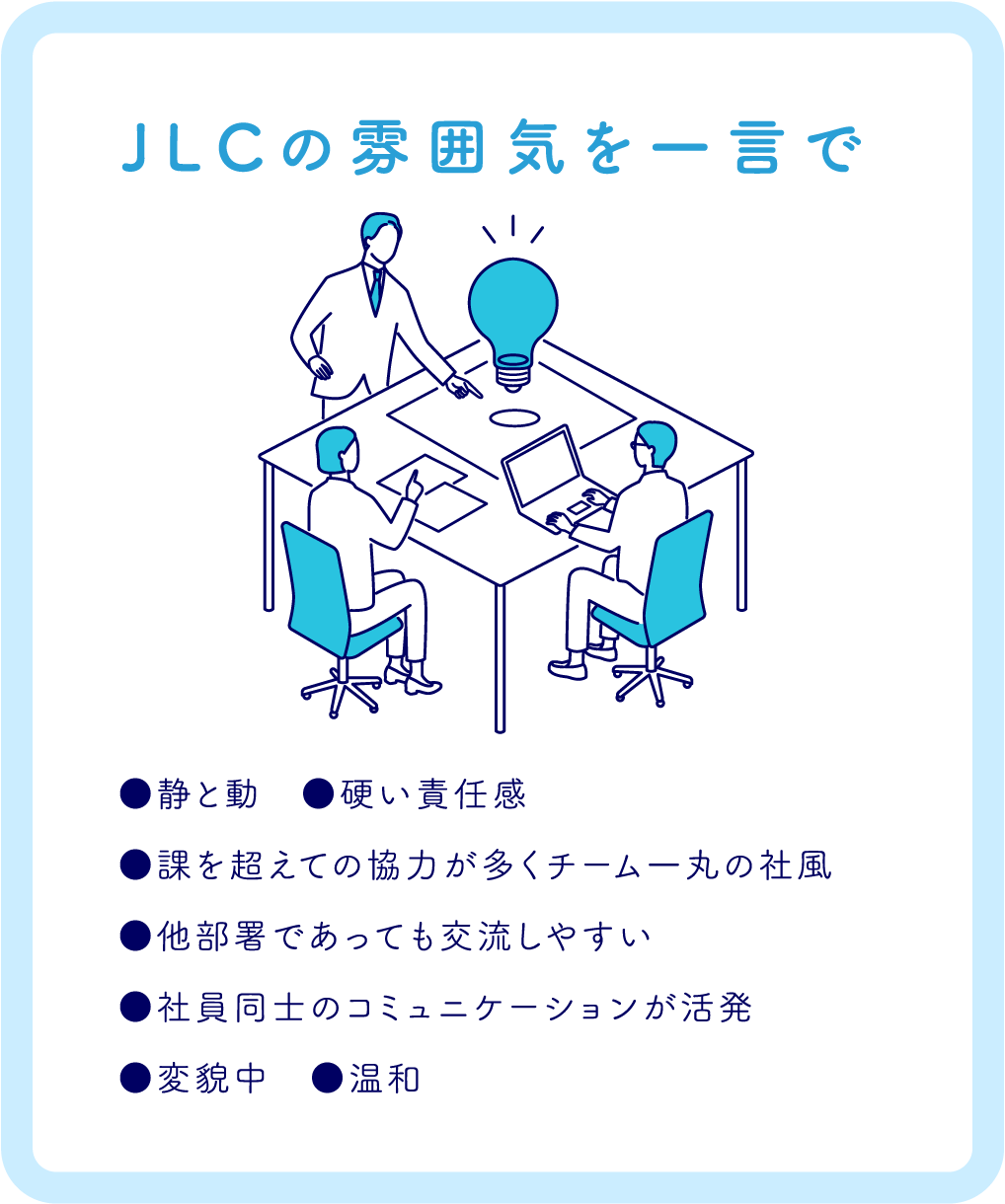 JLCの雰囲気を一言で